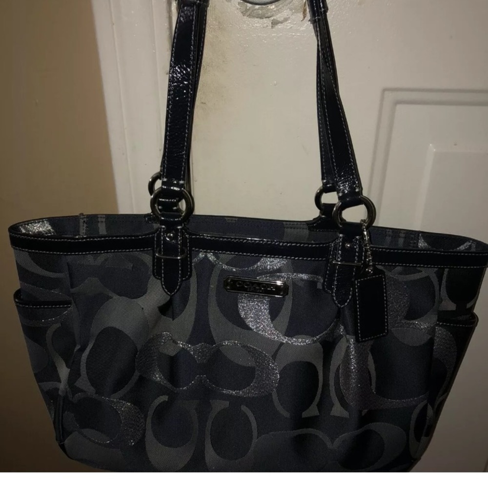 COACH OPTIC METALLIC SIGNATURE COLLECTION BAG - Picture 2 of 5